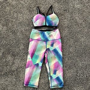 VSX Sport Victoria Secret workout set capris and sports bra
